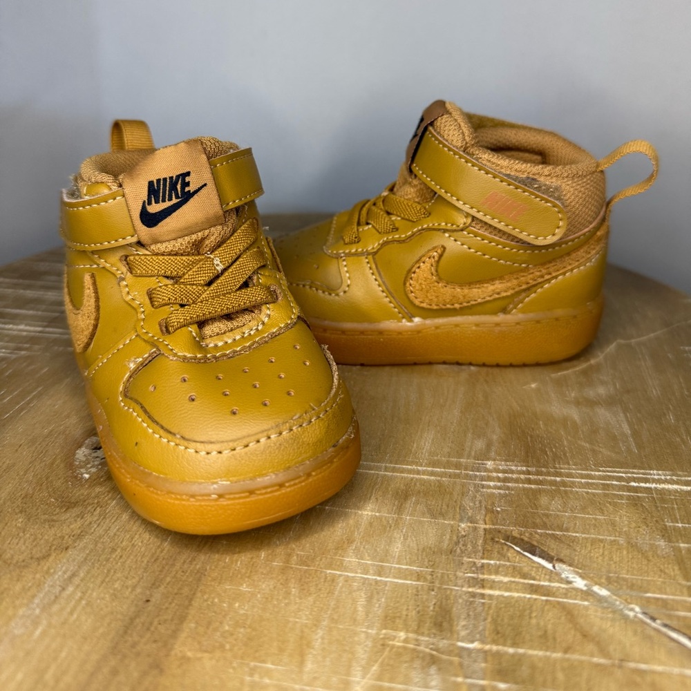 Nike Court Borough Mid 2 in Wheat | Toddler, Infant Size 4C